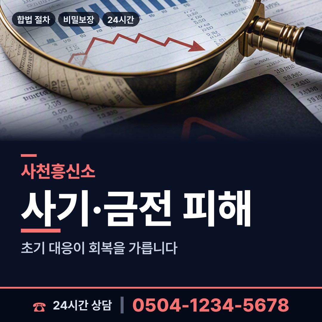 사천 향촌동 탐정사무소 상담 안내